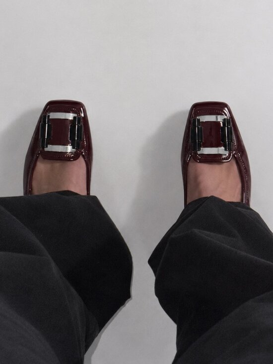 Prada Linea Rossa Shoes - Prada square toe flats